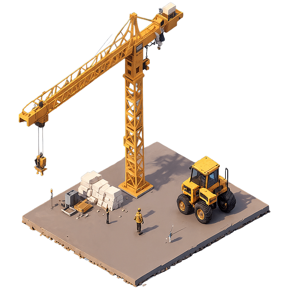 An icon illustrating Project and Construction Management