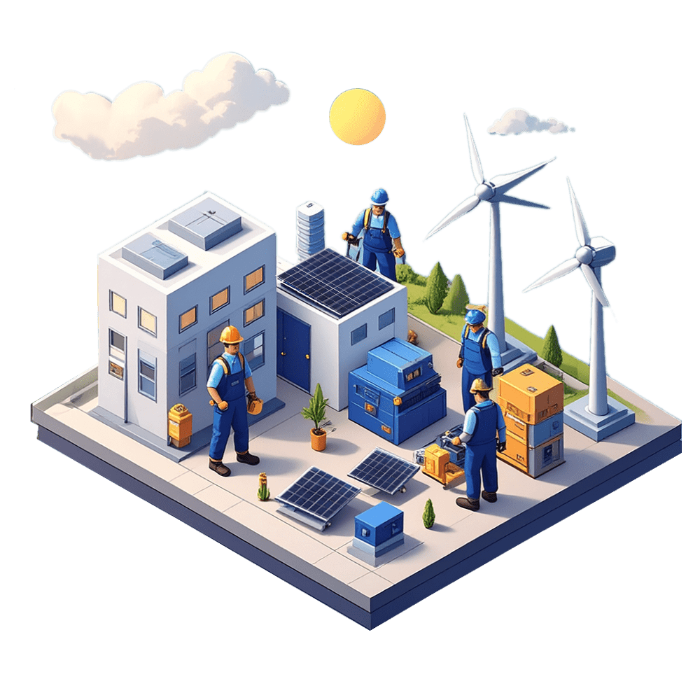 An icon illustrating Energy and Utilities Management