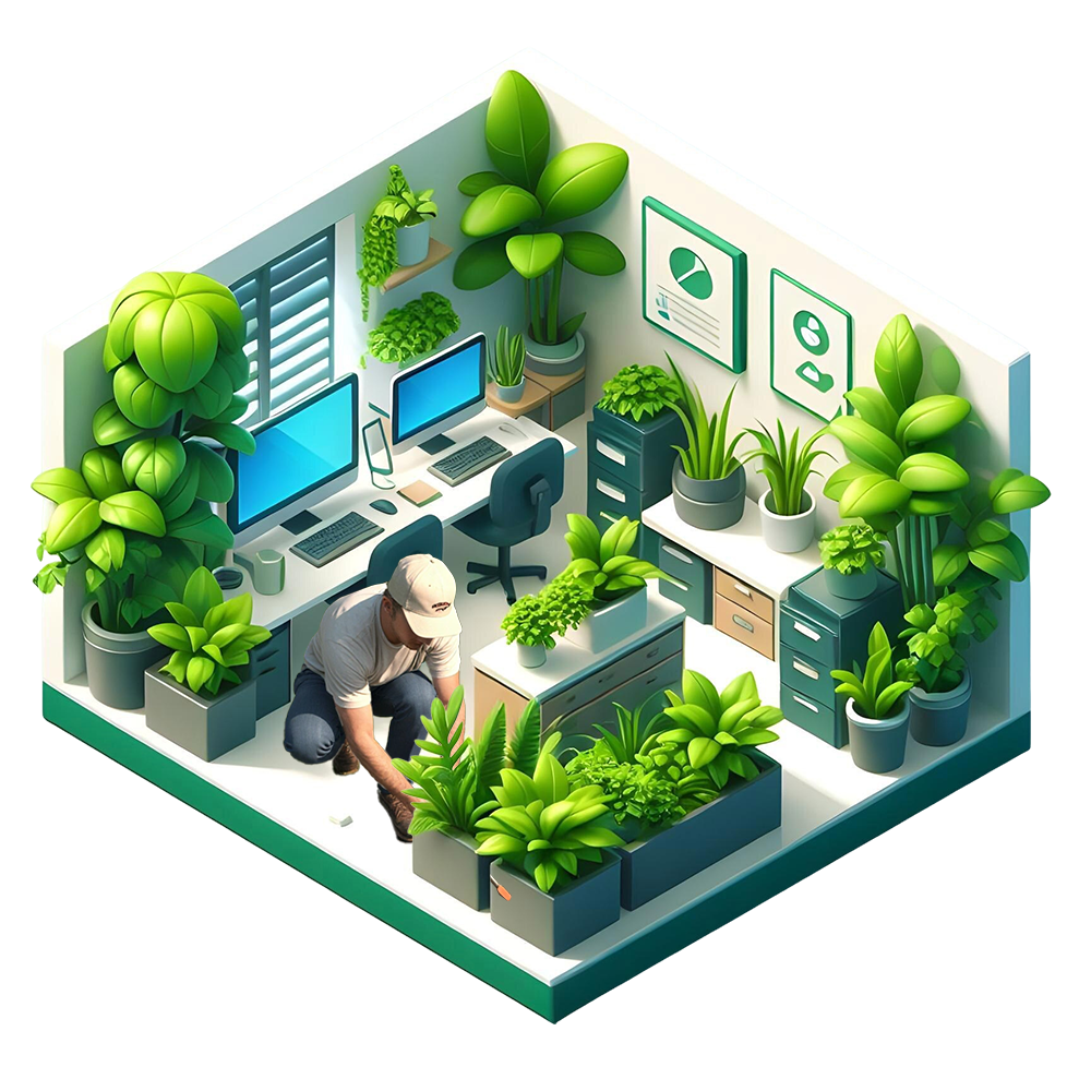 An icon illustrating Interior Plant Maintenance